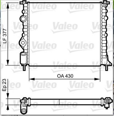 Valeo 731378 - Radiatore, Raffreddamento motore autozon.pro