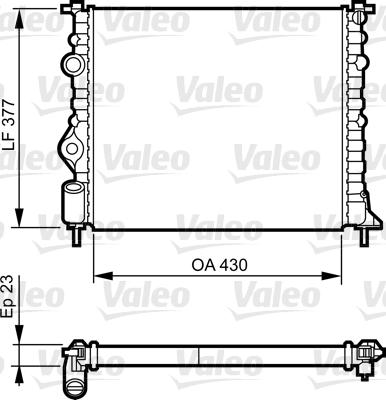 Valeo 731378 - Radiatore, Raffreddamento motore autozon.pro