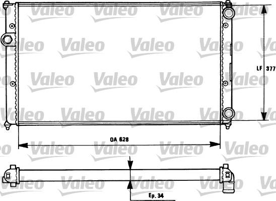 Valeo 731265 - Radiatore, Raffreddamento motore autozon.pro