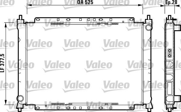 Valeo 731209 - Radiatore, Raffreddamento motore autozon.pro