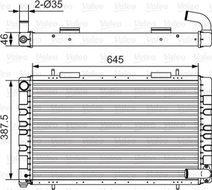 Valeo 731235 - Radiatore, Raffreddamento motore autozon.pro