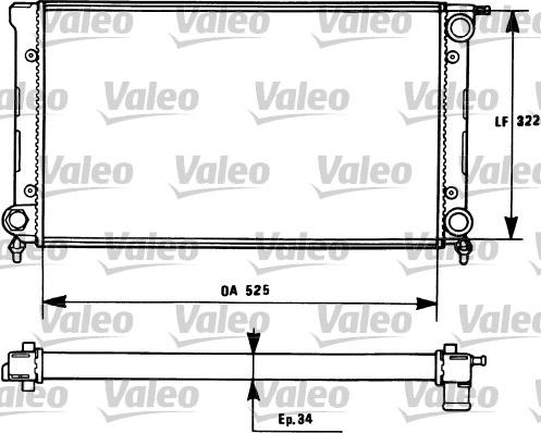 Valeo 731272 - Radiatore, Raffreddamento motore autozon.pro