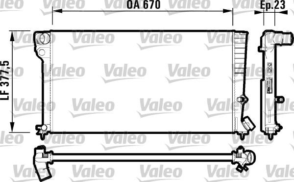 Valeo 731744 - Radiatore, Raffreddamento motore autozon.pro