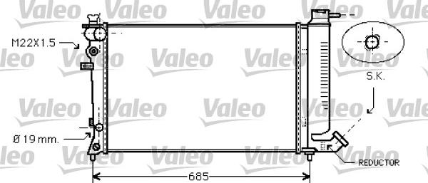 Valeo 731754 - Radiatore, Raffreddamento motore autozon.pro