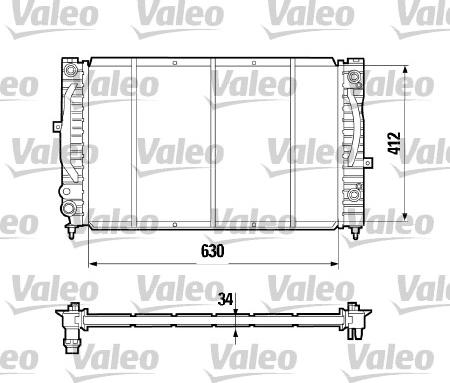 Valeo 731755 - Radiatore, Raffreddamento motore autozon.pro