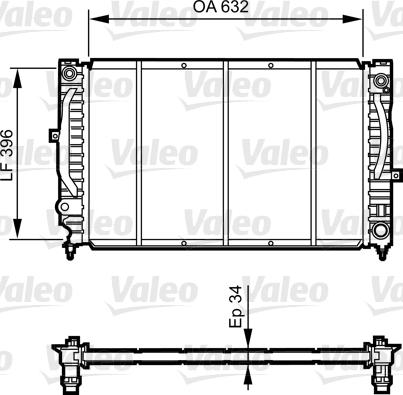 Valeo 731756 - Radiatore, Raffreddamento motore autozon.pro