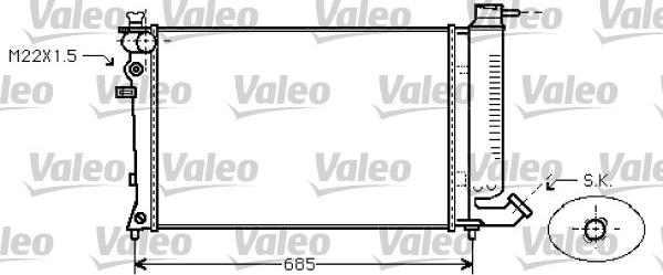 Valeo 731753 - Radiatore, Raffreddamento motore autozon.pro