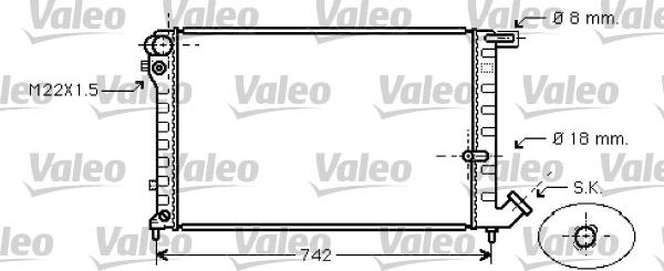 Valeo 731752 - Radiatore, Raffreddamento motore autozon.pro