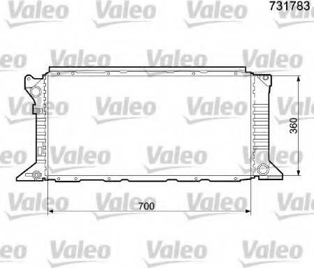 Valeo 731783 - Radiatore, Raffreddamento motore autozon.pro