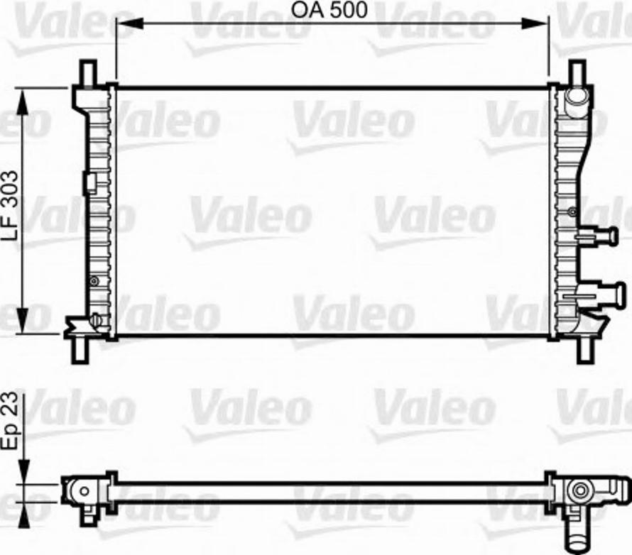 Valeo 731734 - Radiatore, Raffreddamento motore autozon.pro