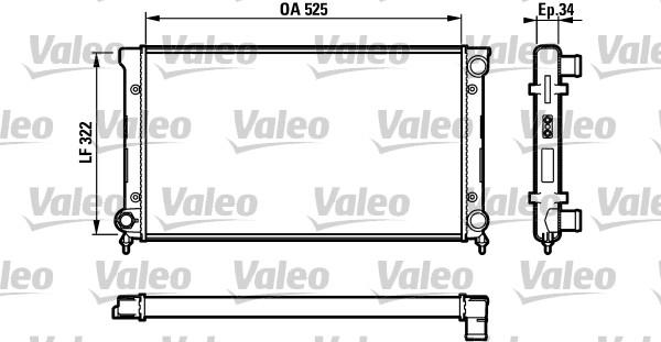 Valeo 731729 - Radiatore, Raffreddamento motore autozon.pro