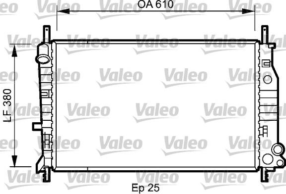 Valeo 731724 - Radiatore, Raffreddamento motore autozon.pro