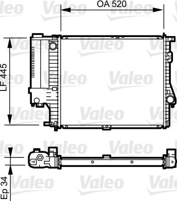 Valeo 731725 - Radiatore, Raffreddamento motore autozon.pro