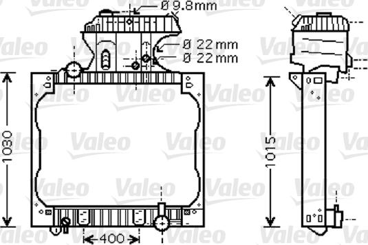 Valeo 733429 - Radiatore, Raffreddamento motore autozon.pro