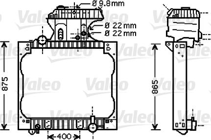 Valeo 733428 - Radiatore, Raffreddamento motore autozon.pro