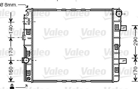 Valeo 733423 - Radiatore, Raffreddamento motore autozon.pro