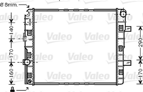 Valeo 733422 - Radiatore, Raffreddamento motore autozon.pro