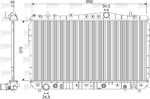 Valeo 733128 - Radiatore, Raffreddamento motore autozon.pro