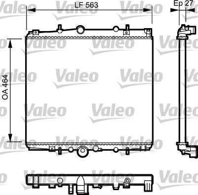 Valeo 732945 - Radiatore, Raffreddamento motore autozon.pro