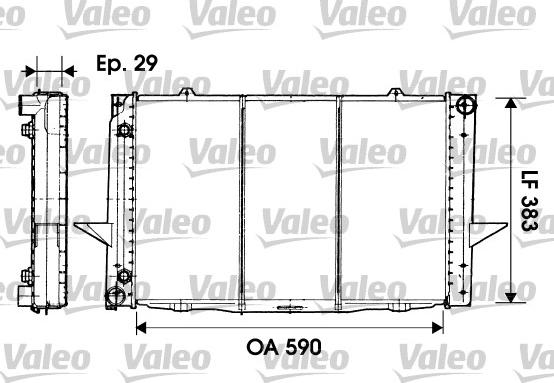 Valeo 732941 - Radiatore, Raffreddamento motore autozon.pro