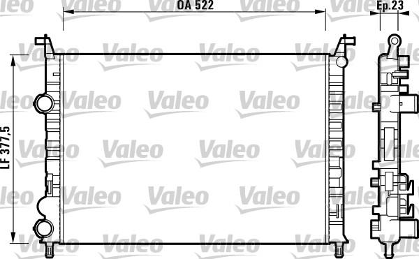 Valeo 732948 - Radiatore, Raffreddamento motore autozon.pro