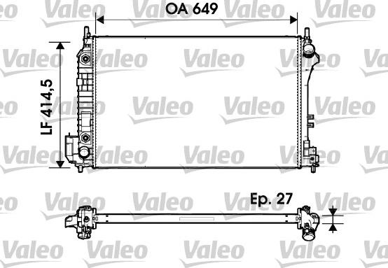 Valeo 732947 - Radiatore, Raffreddamento motore autozon.pro