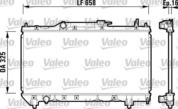 Valeo 732950 - Radiatore, Raffreddamento motore autozon.pro