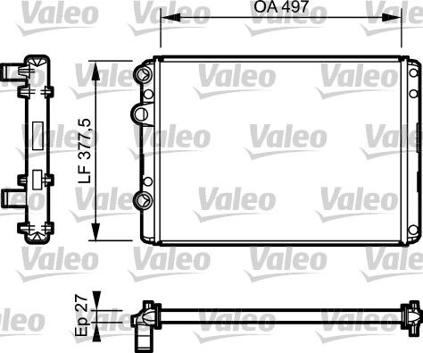 Valeo 732953 - Radiatore, Raffreddamento motore autozon.pro