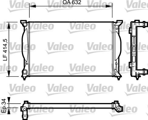 Valeo 732963 - Radiatore, Raffreddamento motore autozon.pro