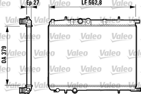 Valeo 732909 - Radiatore, Raffreddamento motore autozon.pro