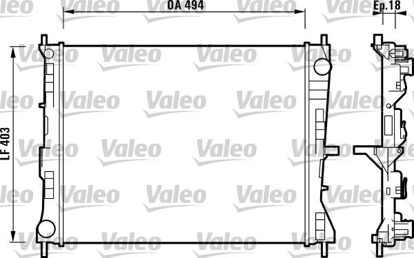 Valeo 732903 - Radiatore, Raffreddamento motore autozon.pro