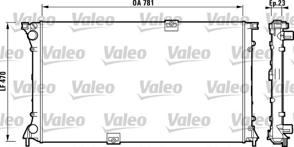 Valeo 732902 - Radiatore, Raffreddamento motore autozon.pro