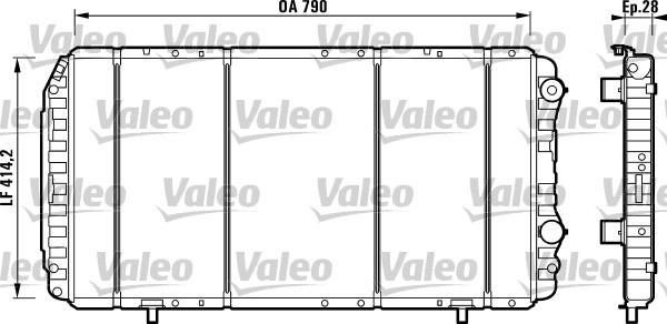 Valeo 732914 - Radiatore, Raffreddamento motore autozon.pro