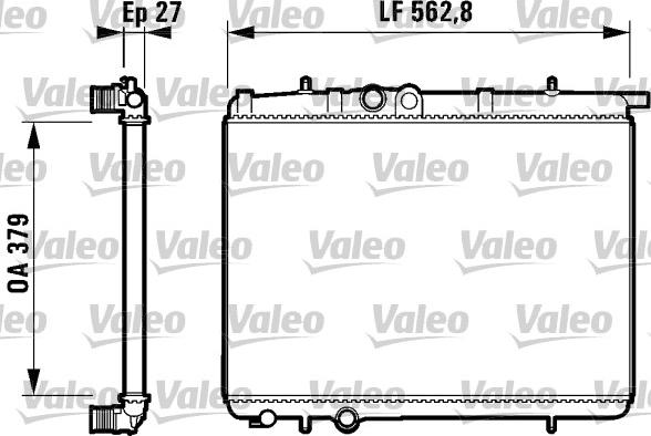 Valeo 732910 - Radiatore, Raffreddamento motore autozon.pro