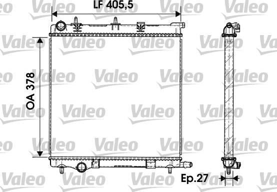 Valeo 732930 - Radiatore, Raffreddamento motore autozon.pro