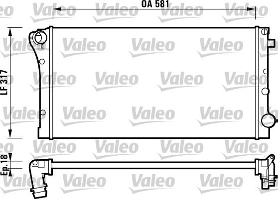 Valeo 732925 - Radiatore, Raffreddamento motore autozon.pro