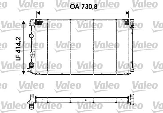 Valeo 732920 - Radiatore, Raffreddamento motore autozon.pro