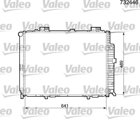 Valeo 732446 - Radiatore, Raffreddamento motore autozon.pro