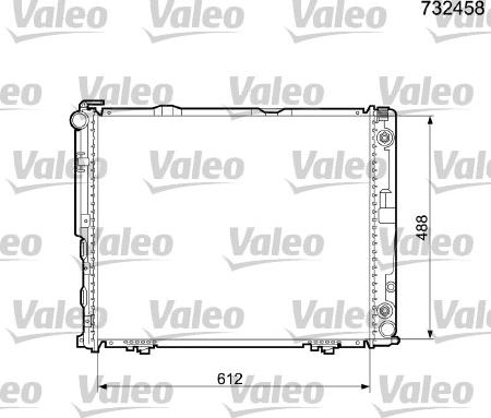 Valeo 732458 - Radiatore, Raffreddamento motore autozon.pro