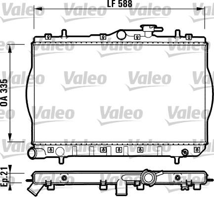 Valeo 732488 - Radiatore, Raffreddamento motore autozon.pro