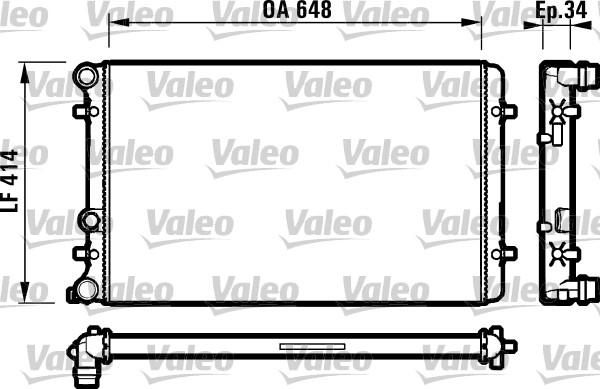 Valeo 732427 - Radiatore, Raffreddamento motore autozon.pro