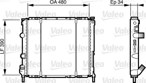 Valeo 732474 - Radiatore, Raffreddamento motore autozon.pro