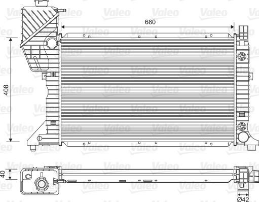 Valeo 732472 - Radiatore, Raffreddamento motore autozon.pro