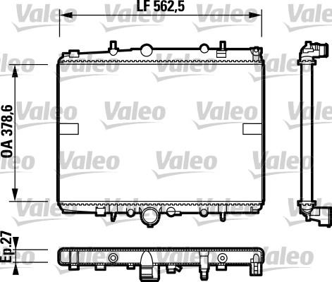 Valeo 732599 - Radiatore, Raffreddamento motore autozon.pro