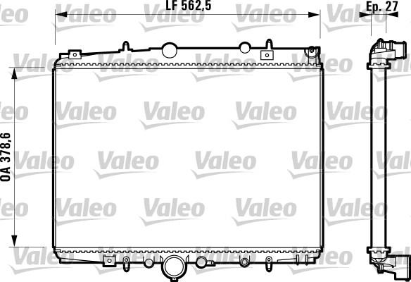 Valeo 732598 - Radiatore, Raffreddamento motore autozon.pro