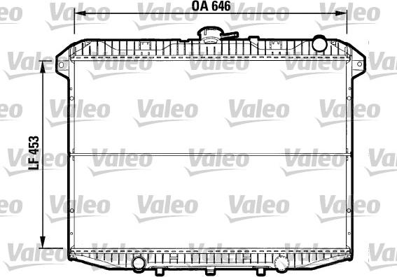 Valeo 732592 - Radiatore, Raffreddamento motore autozon.pro