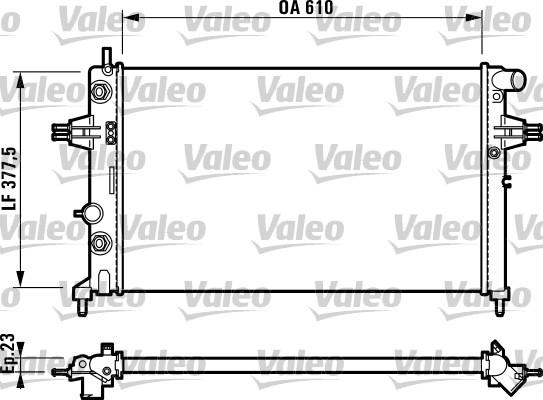 Valeo 732549 - Radiatore, Raffreddamento motore autozon.pro