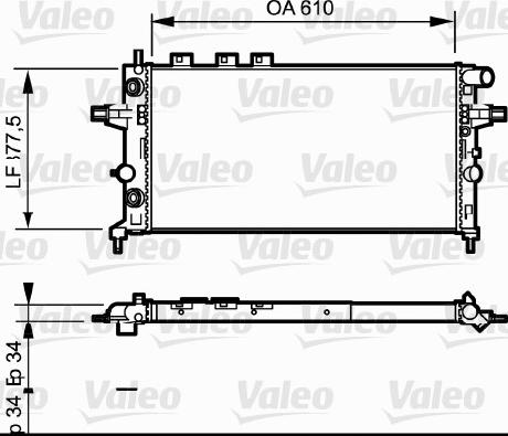 Valeo 732548 - Radiatore, Raffreddamento motore autozon.pro