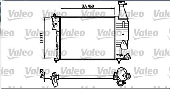 Valeo 732564 - Radiatore, Raffreddamento motore autozon.pro