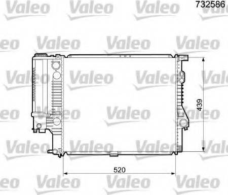 Valeo 732586 - Radiatore, Raffreddamento motore autozon.pro